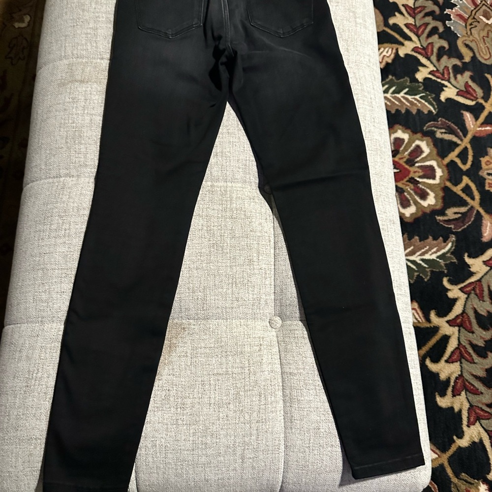 Kut from the Kloth high rise Mia Skinny Jeans in Black - Picture 4 of 5